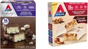 Atkins čokoláda Coconut Bar 16, Vanilla Caramel Pretzel Protein Jedlo Bar 5 Počet