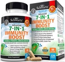 Suport de Zinc Vitamina D 5000 IU Elderberry Ginger D3 Goldenseal - Dr. Aprovat Imunity Viminades per dones adults i homes - Sistema de Defensa Natural Immune - 120c