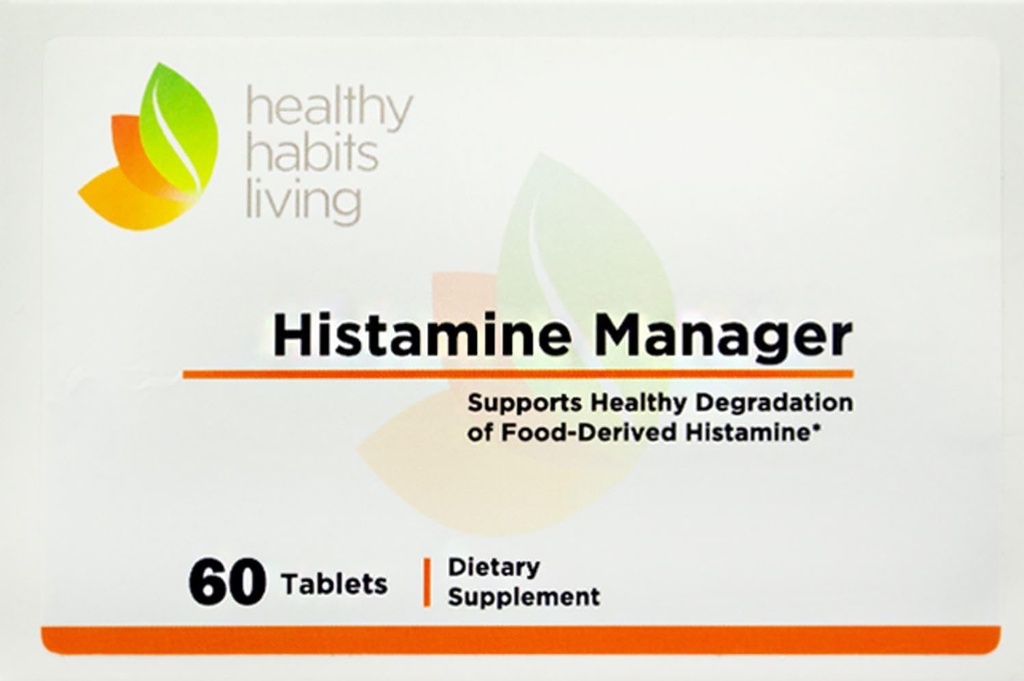 Histamine Manager – New and improved Formula 20,000 HDU of Diamine Oxidase DAO per tablet — Digestive Enzyme to Assistance Block and Manage Food-Derived Histamine Intolerance – 60 Tablets (1 Box)