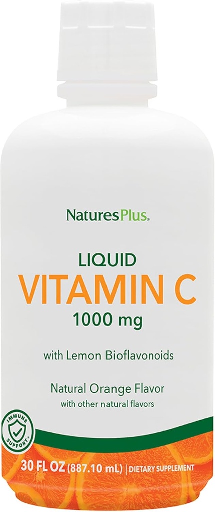 Thiên nhiên Plus lỏng chất lỏng C - 1000 mg, 30 hz - với chanh Biflabonoids - chayrian, Gluten free - 30 phục vụ