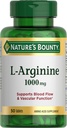 Nature’s Bounty L-Arginine 1000mg for Supporting Blood Flow and Vascular Function – Non-GMO, Gluten Free, 50 Tablets
