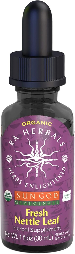 RA Herbals Certified Organic Fresh Nettle Leaf Tincture | Natural Herbal Extract for Wellness | Nourishing and Refreshing Blend | 1 oz