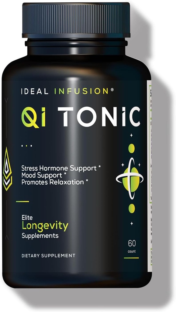 Ideal Infusion Cortisol Blocker och Mood Support: Främjar Relaxation & Stress Relief - Total Wellbeing & Serenity, Astragalus Root, Ashwagandha, Passion Flower (60 portioner) Vegan