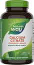 Nature's Way Calcium Citritate, 500 mg Calcium per 2- Capsule Serving, for Bone Health & Muscle Function*, Blend of Citritate, Carbonate & Malate, Gluten Free, 250 капсули (Packing May Vary)