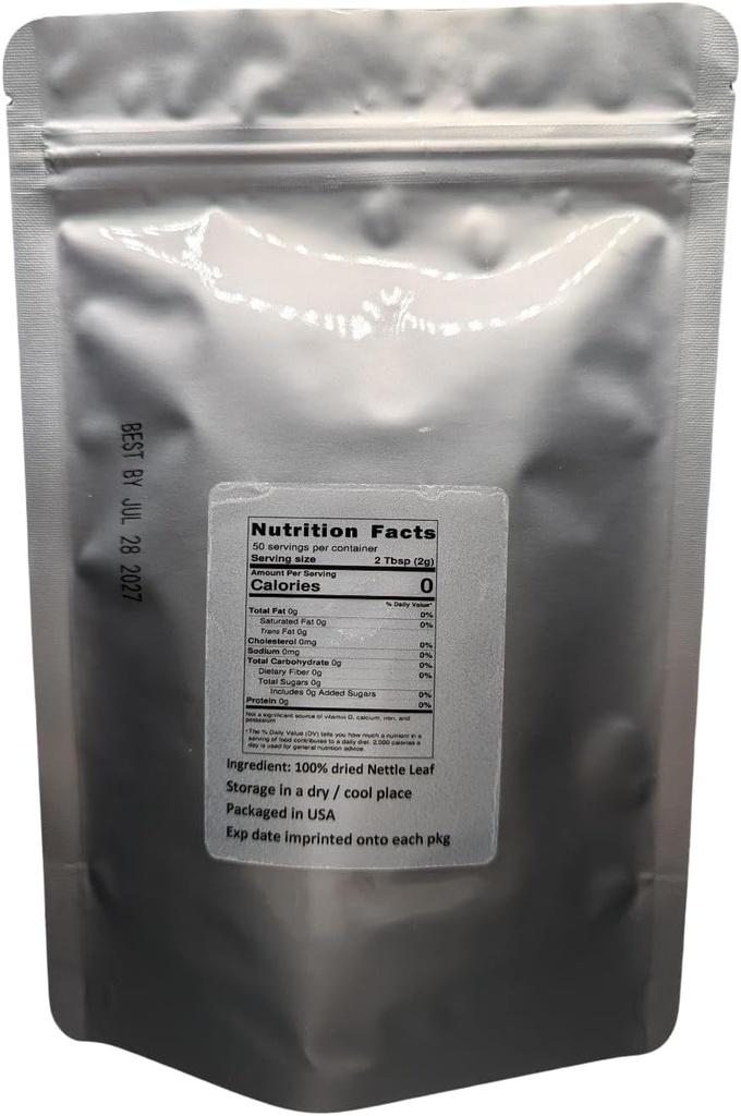 Nettle Leaf - Urtica dioica daxil Loose Leaf 100% Nature (1 oz)