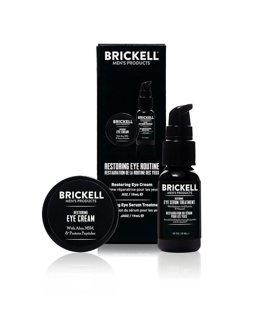 Brickell Men's Resporing Eye Routine for Men, Eye Cream and Serum for Men, Natural and Organization, Unsented, Men's Skin Care Gifet 套装 男子皮肤护理 男子眼科手术 男子眼科手术 男子眼科手术 男子眼科手术 骨骼和血清 自然和有机 男子皮肤护理 男子皮肤护理 护理 护理 护理 护理 护理 护理 护理