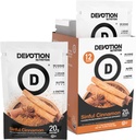 Debozio-nutrizioa Proteina Hautsa | Gluten Free, Keto Friendly, No Added Sugars | 1g MCT | 20g Whey & Micellar Protein | 12 Count Packets (Cinnamon trinkoa)