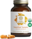 Pure Synergy SuperPure Estratto di curcuma | Supplemento di curcumina organica | 500 mg Estratto di curcuma | Potente supporto per la salute immunitaria e congiunta (60 capsule)