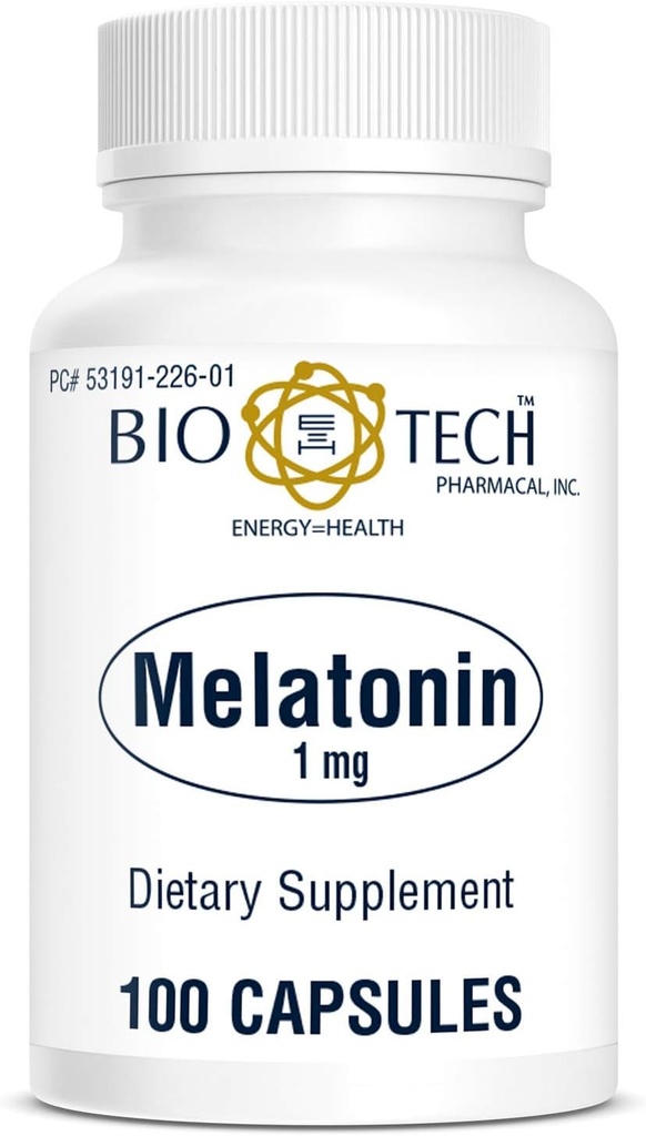Bio-Tech Pharmacal Melatonin (1mg, 100 cápsulas)