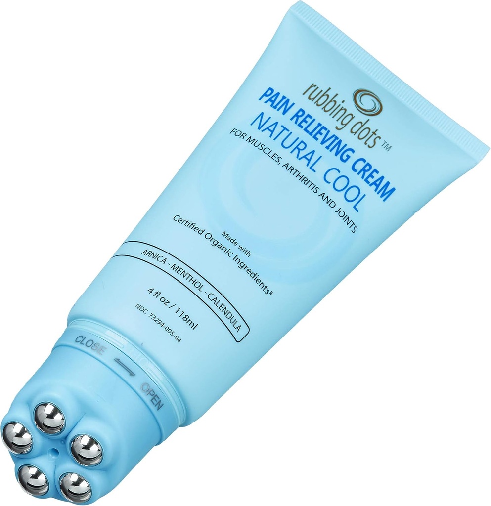 Svalová bolesť Relief krém - RUBING DOTS 4oz Topical Lotion pre chrbát, krk, plece, kĺb, kolená, nohy, nohy a artritída bolesti 