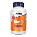 NOW Foods by Now Biotin Energy Production 5000 mcg- 120 Vcaps