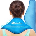 Neck Ice Pack Wrap, herbruikbare Gel Ice Pack voor nek schouders, koude compress therapie voor pijnbestrijding, verwondingen, zwelling, kneuzingen, verstuikingen, ontsteking en Cervicale chirurgie herstel