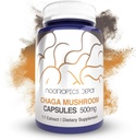 Nootropics Depot Chaga Mushroom Capsules   500mg   60 count   Inonotus obliquus