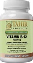 Tahir Halal Vitamin B12 1000mcg: Øker energi, metabolisme og nervesystem helse. Vegan & Vegetarisk, Dairy-Free, 120 tyggetabletter. Laget i USA - Certifisert Halal.