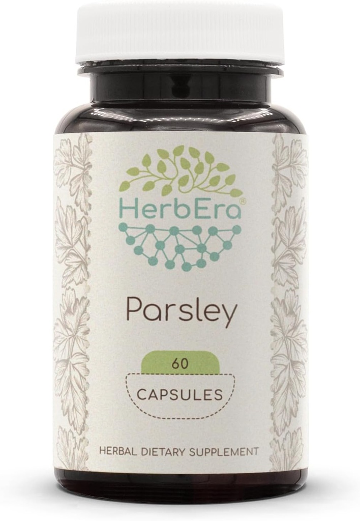 HerbEra Persilja 60 kapselia, 500 mg, valmistettu persiljalla (Petroselinum crispum) Kuivattu lehti (60 kapselia)