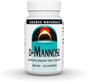 Fonte Natural D-Mannose, Potent Urinary Tract & Bladder Health Support*, 500mg - 30 cápsulas