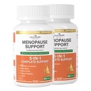 Menopause Relief Supplements for Women, pH Balance, 120 Caps | Vitamin D3 & B6, 100B Probiotics, Hot Flashes & Night Sweats Relief, Black Cohosh, Herbs, Collagen