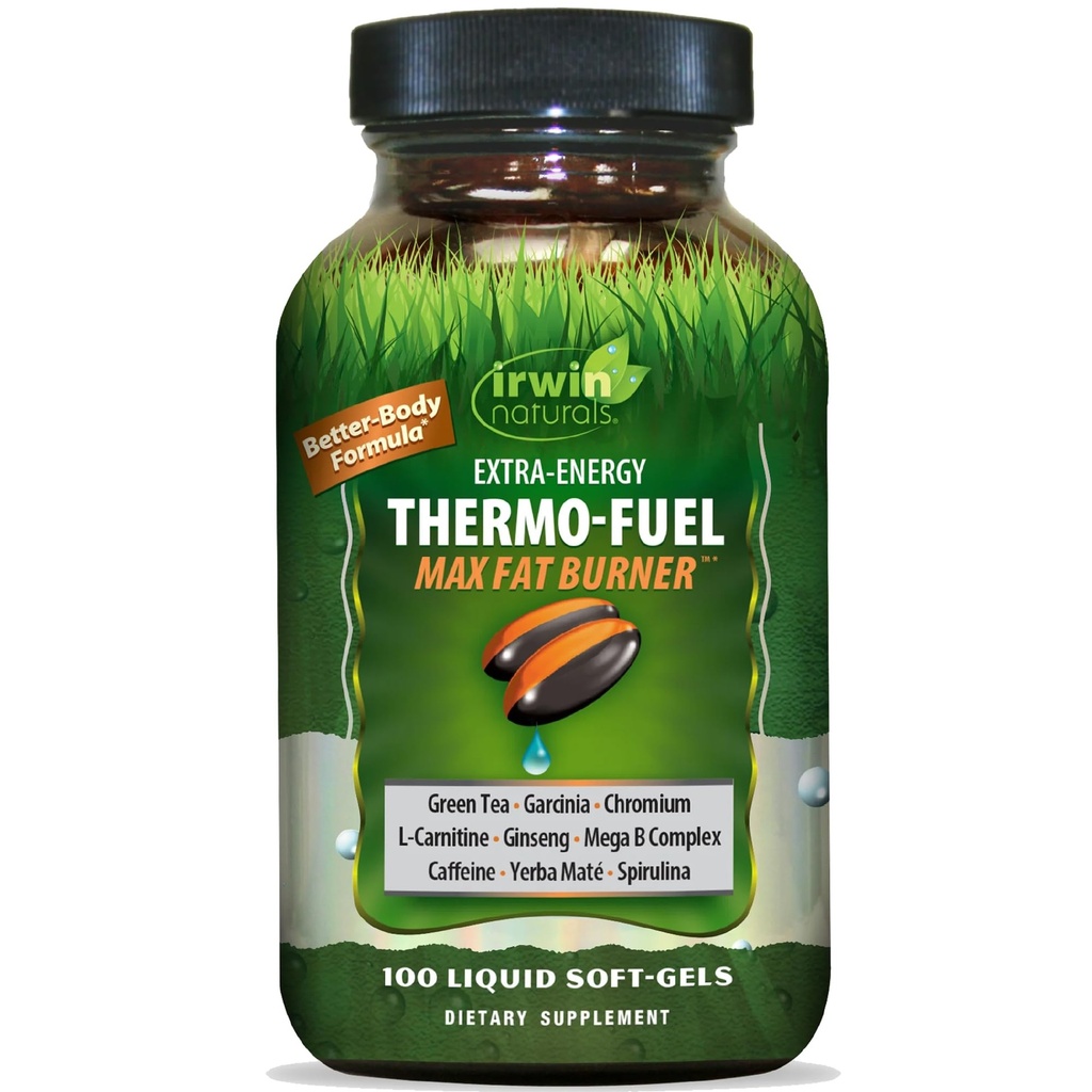 Irwin Naturals Extra-Energy Thermo-Fuel Max Fat Burner 100 Softgel
