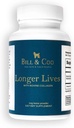 BILL & COO Längre liv Fiber Supplement med Bovine Collagen Peptides & Beetroot Powder för hundar - Främjar Digestive, Heart and Liver Support - Dog Joints Supplement Formel - 90g