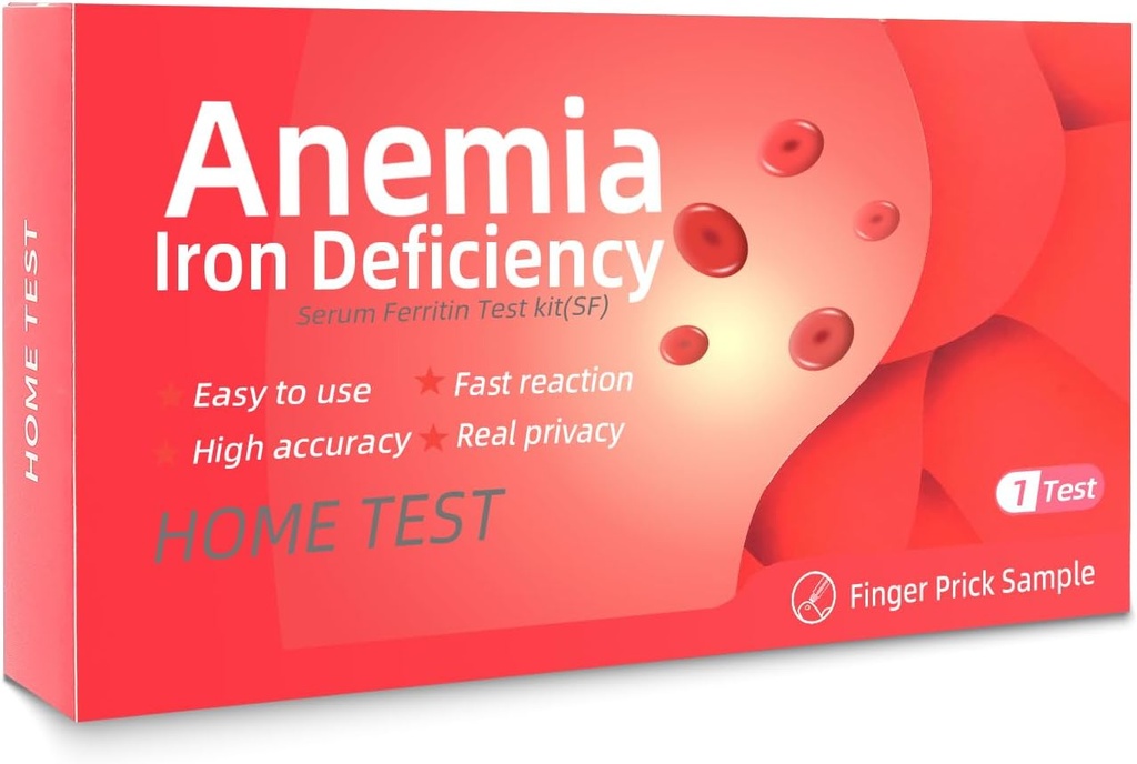 Iron Deficiency Çocuklar ve Yetişkinler için Test Kiti, Hızlı Ev Testi