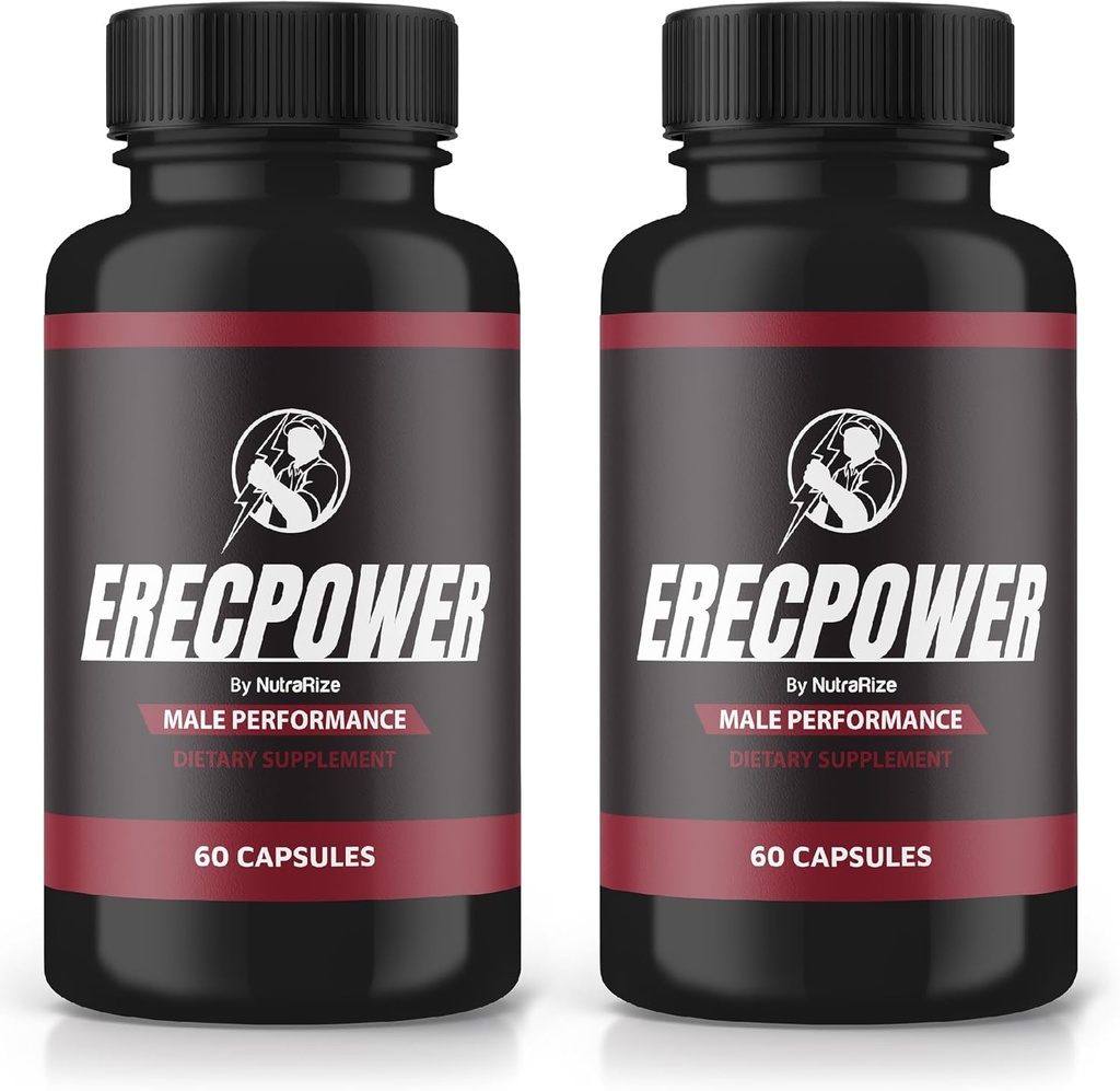 (2 Pack) Erecpower Capsules, Erecpower Pills for Men, Erecpower Male Performance Supplement, Advanced Formulation to Support Men's Active Lifestyle, Erec Power Pastillas Reviews (120 Capsules)