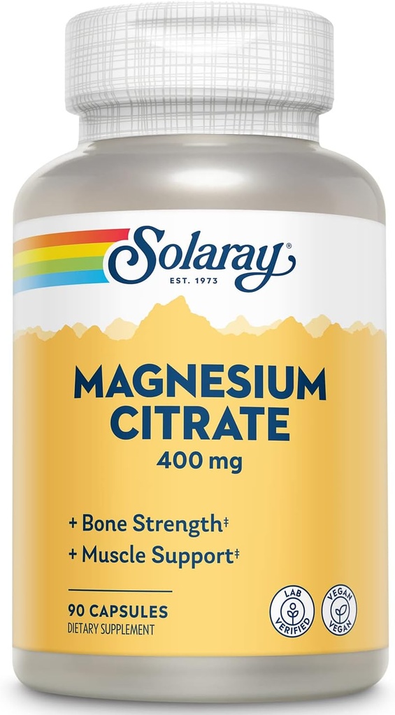 Solaray Magnézium Citrát 400 mg 90 kapszula