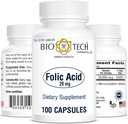 Bio-Tech Pharmacal Folic 산 (20mg, 100 조사)