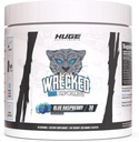 Wrecked Core - All- in- One Pre- Workout Supplement for Men & Women, Wzrost energii, Focus & Pomps z L- Citrulline, Beta- Alanine, L- Tyrosine & More (30 Sług) - Blue Malina
