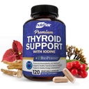 NutriFlair Thyroid Support Complex, 120 Capsules - with Iodine, Black Pepper, Ashwagandha, Vitamin B12 - Thyroid Supplement for Women and Men