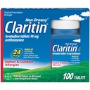 Claritin Allergy Medicine for Adults, 24-Hour Non-Drowsy Loratadine 10mg Pills, Antihistamine, 100 Tablets