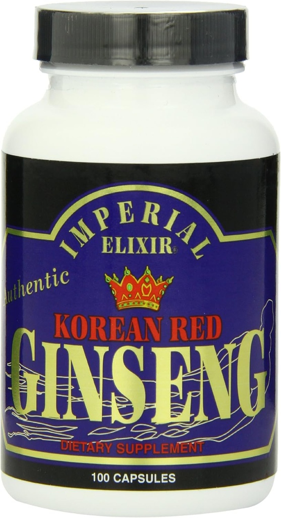 Keisarillinen Elixir, Korean punainen Ginseng, 600 mg, 100 kapselia