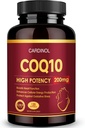 CoQ10 200mg Softgels s PQQ & Omega 3, maksimalna absorpcija Koencim Q10, Močen antioksidant za zdravje srca in energije, 120 Število, 4 Mesec dobave, Non-GMO