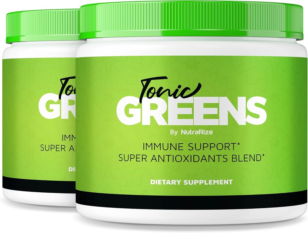 NutraRize (Pack of 2 Tonic Greens, All-Natural supplement in a Jar for Immune Support, Delicious Way to Detox The Body, Powder for Health and Wellness Reviews (60 Servings)