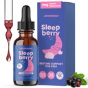 JoySpring Melatonin 1MG for Kids | 5HTP & L-Theanine – Sugar-Free Liquid Melatonin for Kids & Teens – Child-Friendly Sleep Supplement (1 fl oz)