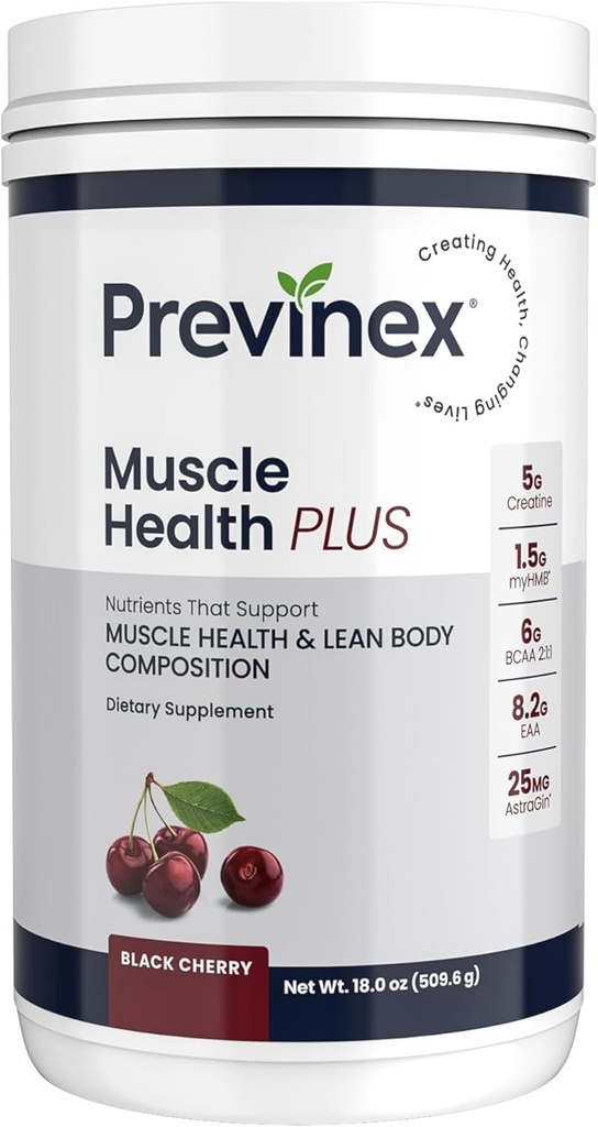 Muscle Health Plus – All-in-One Kreatin monohidrat in aminokisline v prahu z myHMB & AstraGin – BCAA 2:1:1 in esencialne aminokisline dodatek za moč, regeneracijo in Lean mišice