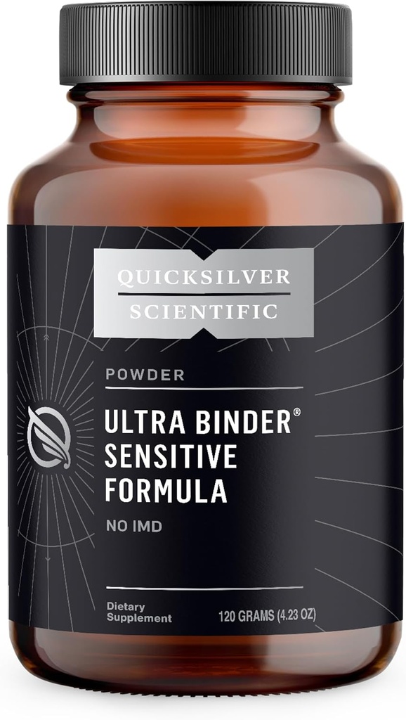 Quicksilver Scientific Ultra Binder Precisione Formula - Daxili Charcoal, Bentonite Clay ilə Gut Sağlamlıq Eksperti - Cleansing Support Toz (120g)