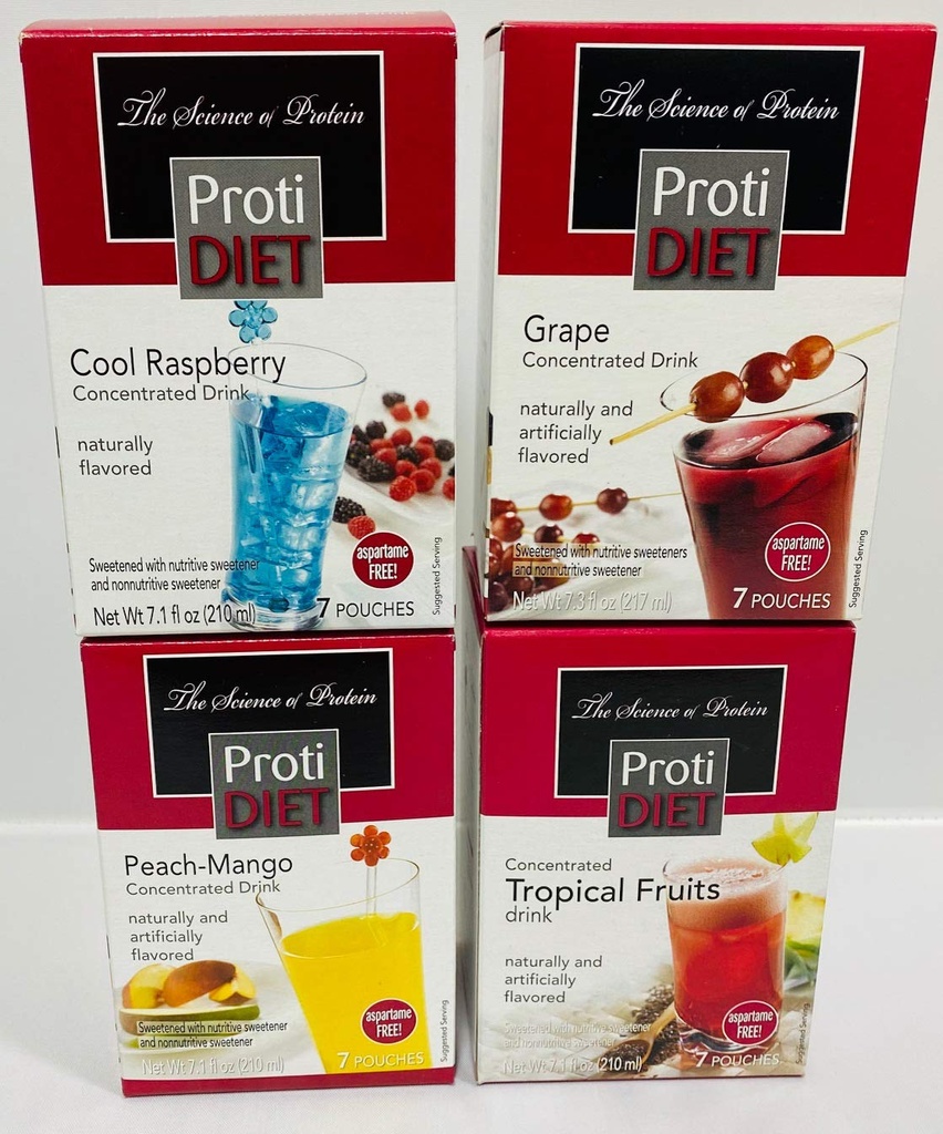 Variety high Protein Diet Concentrate Bundle (28 portioner) - Inkluderar 4 lådor av protein Gels !! | Hälsosam näringsrik |, Låg Kalori, Låg fett, Låg Carb, Låg socker Y
