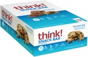 Denk na! Proteïne Bars met Chicory Root voor vezels, Digestieve Ondersteuning, Glutenvrij met Wei Proteïne Isolaat, Chocolade Chip, Snack Bars zonder kunstmatige zoetstoffen, 1.4 Oz (10 Tellen)