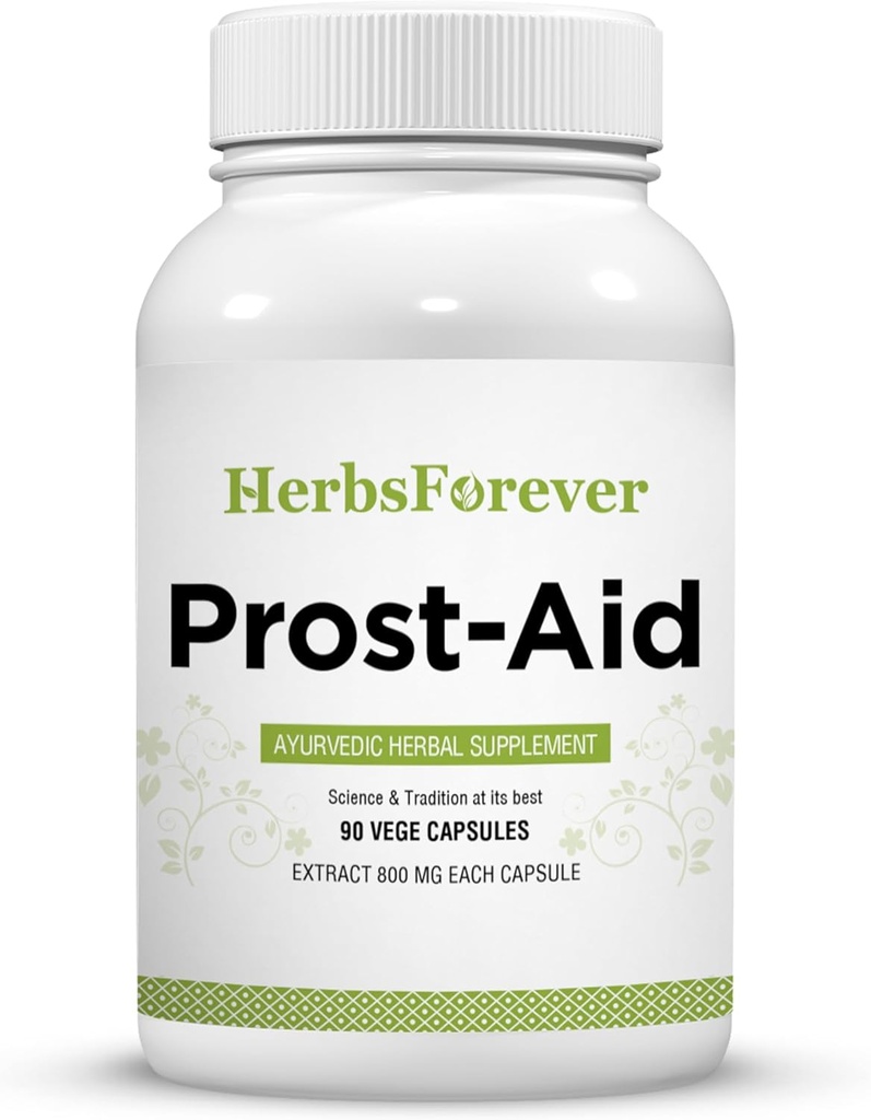 Herbsforever Prost-Aid Capsule Prostate Supplement främjar prostata hälsa 90 kapslar