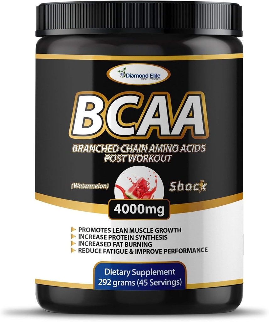 Original BCAA Toz 2:1 - Muscle Building & Recovery, Fat Burning Support - Fruit Punch & Watermelon (45 Xidmət) üçün Dəstəli Chain Amino Acids