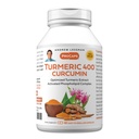 ANDREW LESSMAN Turmeric 400mg - 60 Capsules - 95% Curcuminoids as Phospholipid Complex for Optimum Benefits and Absorption, High Potency Standardized Extract, Small Easy to Swallow Capsules