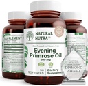 Natural Nutra Evening Primrose Oil Supplement from Maščobne kisline, Živčno zdravje, Pomaga zmanjšati mehurčke kože, Balance telo secretions, spodbujanje zdravja srca, koža jasnost, 500 mg, 90 Mehkužci