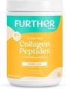 Más alimentos Vainilla Collagen Peptides Polvo, Hidrolyzed de pasto de grano Tipo 1 & 3 Proteína, Gut Health + Conjunto, Cabello, Piel, uñas, Paleo Keto Sin azúcar 22.22 oz