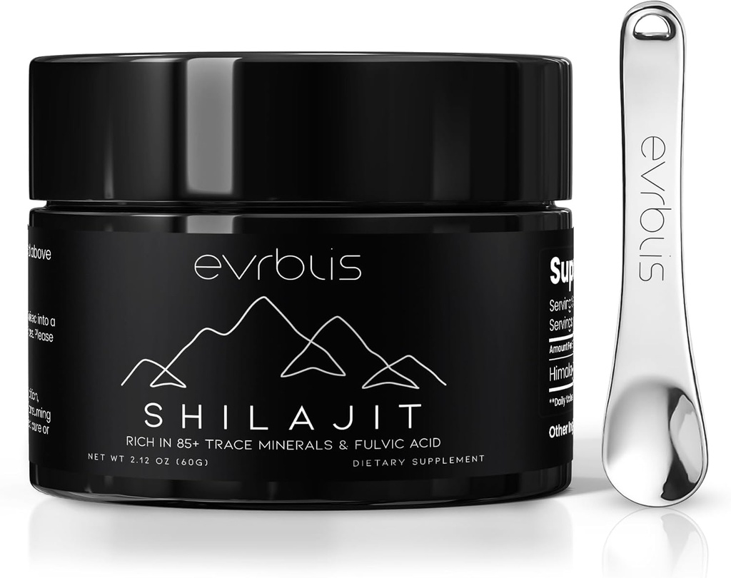 순수한 Himalayan 유기 Shilajit 수지, 남자를 위한 최대 힘 금 급료 Shilajit 보충교재 & 85+ 추적 무기물 & Fulvic 산 (60 그램, 120 서빙)를 가진 여성 자연적인 에너지 부스트 & 면역성이 있는 지원.