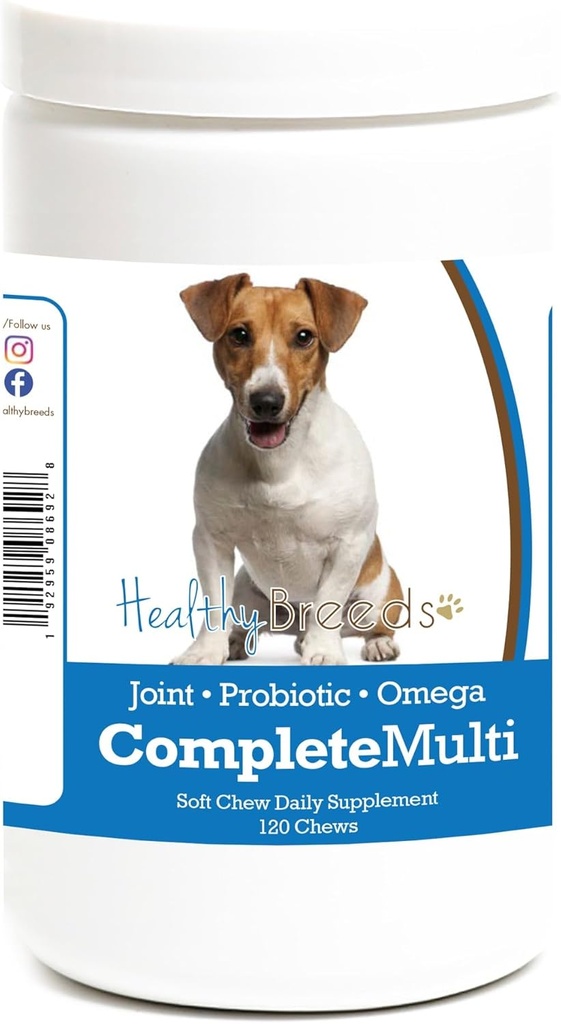 Jack Russell Terrier All in One Multivitamina Soft Chew 120 Count