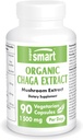SuperSmart Organic Chaga Extract 1500mg per day (Vysoká sila) - Wild & Hand picked Chaga Huby Supplement 