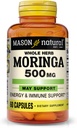 MASON NATURAL Moringa 500 mg - Support Energy Metabolism and Inflammatory Response, Antioksidant Immune Suppplemen Herbal, 60 Kapsul