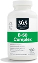 365 由全食品市场,维生素B-50 Complex, Vegan, 180 Capsules公司制作