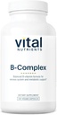 Vitale næringsstoffer Vitamin B-kompleks | Vegansk høy potens Metylerte B-vitaminer | B-vitaminer støtter energiproduksjon, metabolisme og hjertehelse * | Gluten, Dairy, Soya Gratis | 120 kapsler