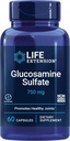 Estensione di vita Glucosamine Sulfate, 750 mg, Supporta il comfort del ginocchio e la salute comune, senza glutine, non OGM, 60 capsule